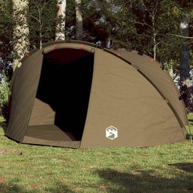 Fishing Tent 5-Person Olive Green Waterproof (Color: Green)